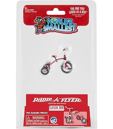 Amazon.com: World's Smallest Radio Flyer Classic Red Wagon : Toys